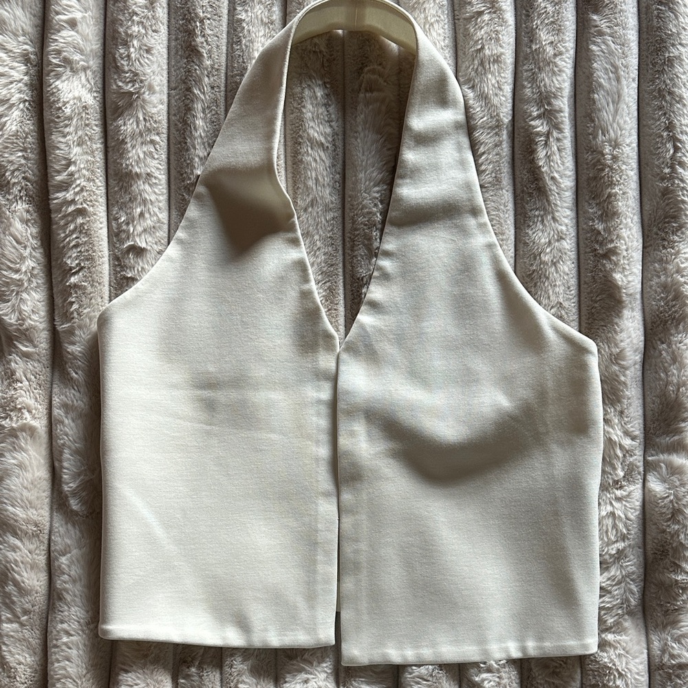 Rag & Bone Cream Halter Top